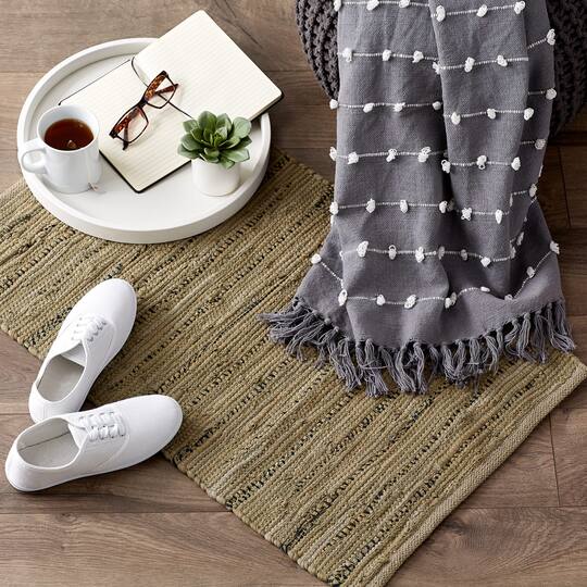 DII® Multi Brown Rag Rug